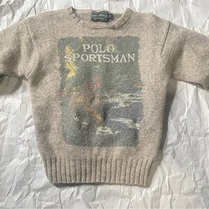 Original Polo Sportsman Front Page sweater size small